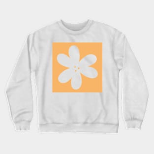 Flower Outline - yellow Crewneck Sweatshirt